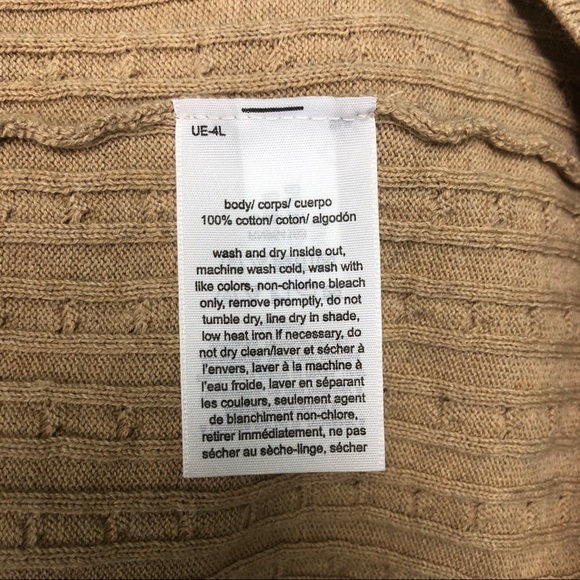 Tommy Hilfiger | Women's Cable Knit Sweater | Tan | XLarge - Picture 5 of 5